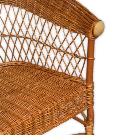 Fonott rattan fotel