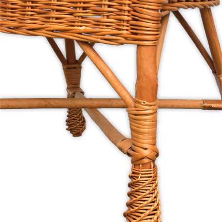 Fonott rattan fotel