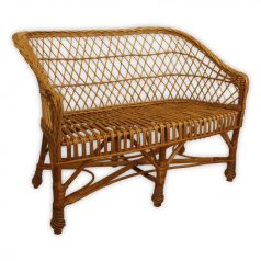 Two person wicker armchair