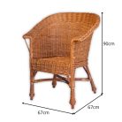Fonott vessző fotel