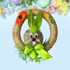 Húsvéti nyuszi ajtódísz