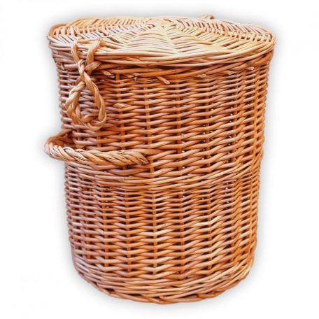 Storage basket with lid 