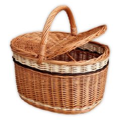 Piknik kosár 41x30x24(39)cm