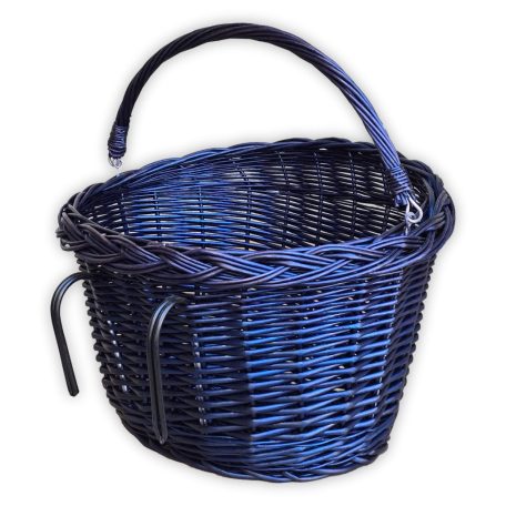 Kék kerékpár kosár 40x30x23/28cm