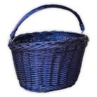 Kék kerékpár kosár 40x30x23/28cm