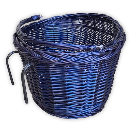 Kék kerékpár kosár 40x30x23/28cm