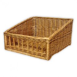 Bakery basket with grid 45x45x16/26cm