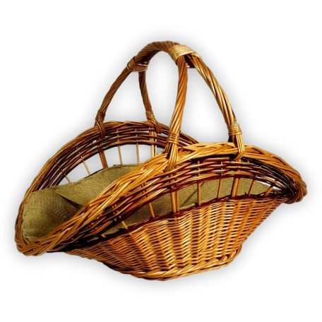 Fireplace basket with lining 67x50x29(48)cm