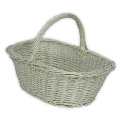 White shopping basket in several sizes