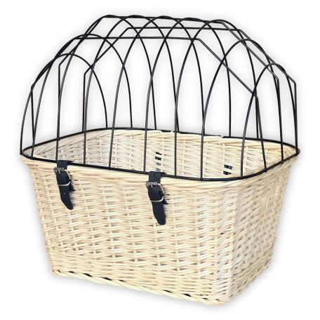 Fehér Cica-kutya szállító kerékpárra S 