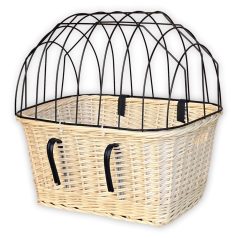 Fehér Cica-kutya szállító kerékpárra S 