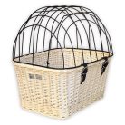 Fehér Cica-kutya szállító kerékpárra S 