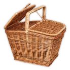 Quadratische Picknickkorb in verschiedenen Größen.