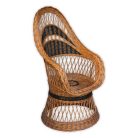 Woven wicker armchair smaller 