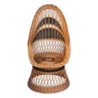 Woven wicker armchair smaller 