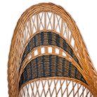 Woven wicker armchair smaller 