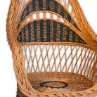 Woven wicker armchair smaller 