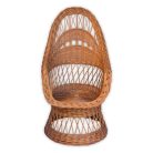 Woven wicker armchair smaller 