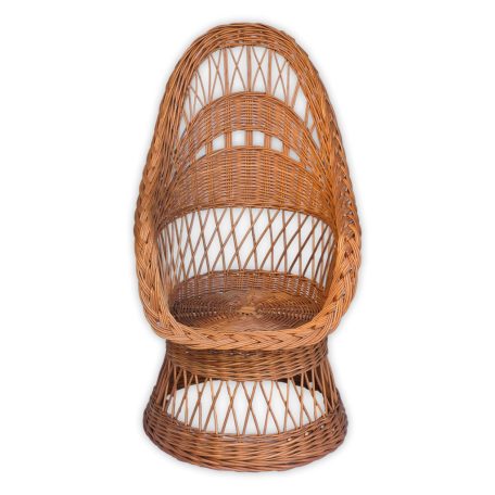 Woven wicker armchair smaller 