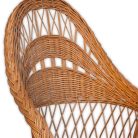 Woven wicker armchair smaller 