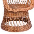 Woven wicker armchair smaller 