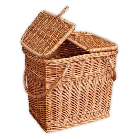 Piknik kosár dupla füllel