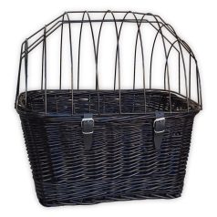 Fekete Cica-kutya szállító kerékpárra S 