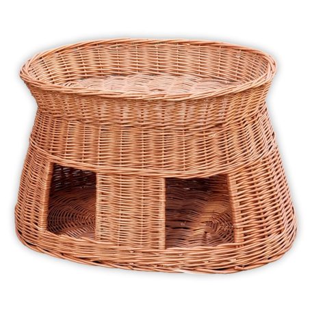 Hunde- und Katzen Bett mit zwei Eingängen