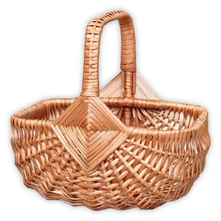 Children's small basket (natural, white)
