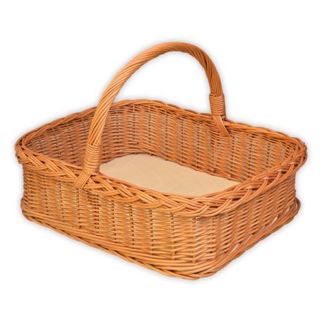 Sarkított karos kosár 50x37x15(34)cm