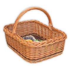 Angular basket with high handle 53x37x17(36)cm