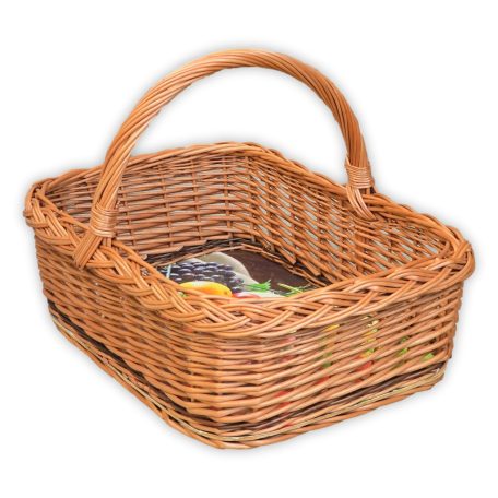Angular basket with high handle 53x37x17(36)cm
