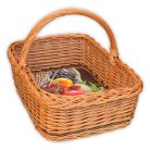 Angular basket with high handle 53x37x17(36)cm