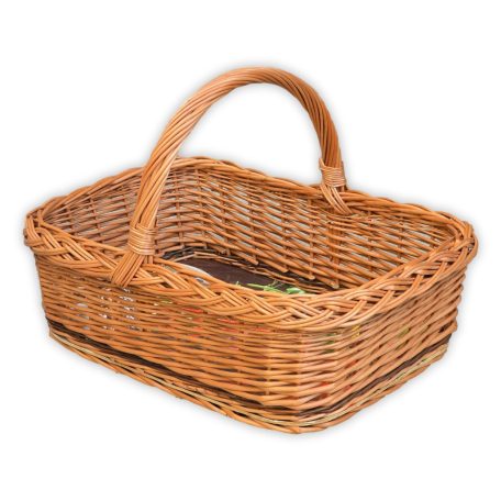 Angular basket with high handle 53x37x17(36)cm