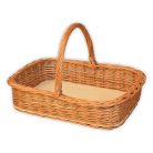 Eckiger Korb mit hohem Griff 50x35x11(32)cm