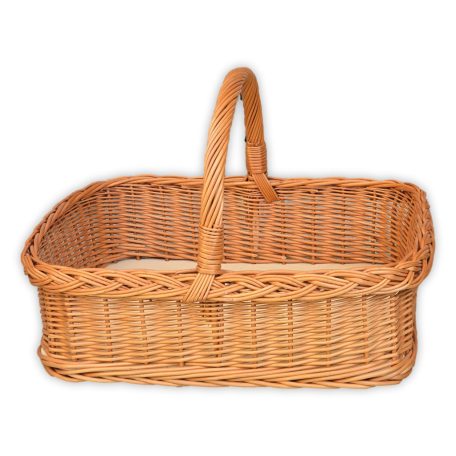 Sarkított karos kosár 50x37x15(34)cm