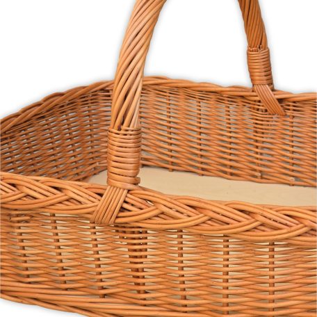 Sarkított karos kosár 50x37x15(34)cm