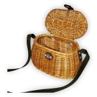 Gombász kosár vállpánttal,zárható csattal (35cm)