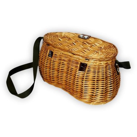 Gombász kosár vállpánttal,zárható csattal (35cm)