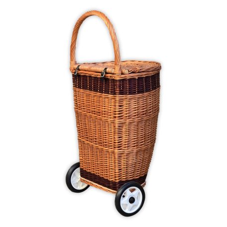 Fonott kerekes bevásárlókocsi 