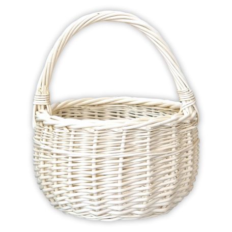 White spherical basket for children
