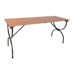 Fa kerti garnitúra összecsukható lábakkal