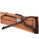 Fa kerti garnitúra összecsukható lábakkal