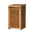 Mülltonnenbox – Geflochtene Weide, für 1x 240 L Tonne