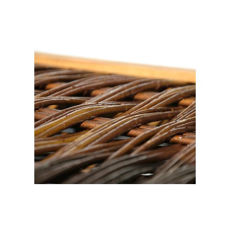 Mülltonnenbox – Geflochtene Weide, für 1x 240 L Tonne