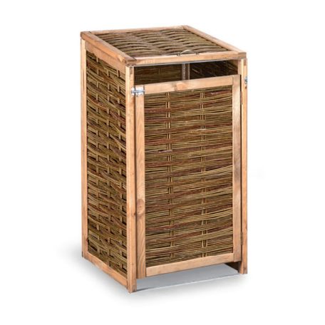 Mülltonnenbox – Geflochtene Weide, für 1x 240 L Tonne