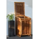 Mülltonnenbox – Geflochtene Weide, für 1x 240 L Tonne