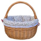 Kosárba való bélés madeira csipkés szegéllyel 