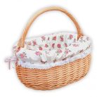 Kosárba való bélés madeira csipkés szegéllyel 