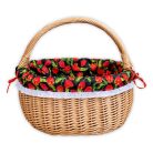 Kosárba való bélés madeira csipkés szegéllyel 